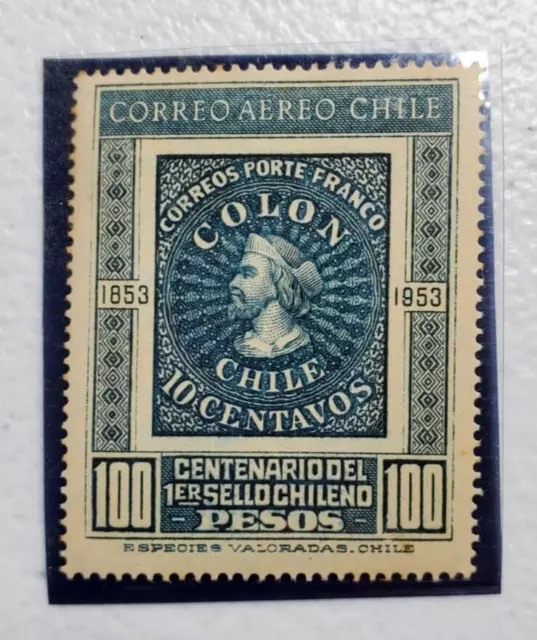 Correos Aereo Chile  10 Centavos Colon Chile
