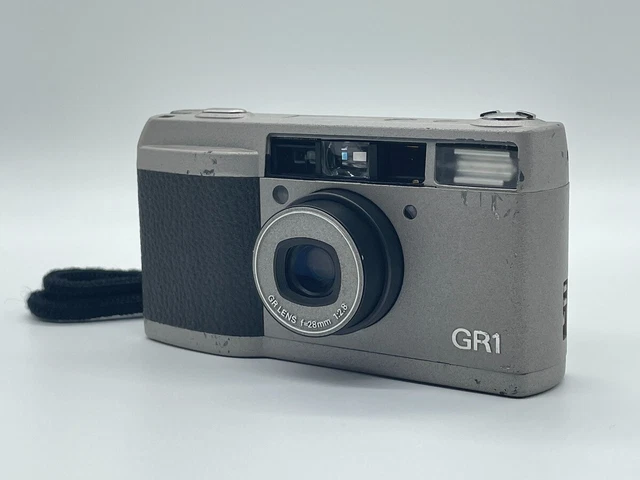 LCD Works READ [EXC+5] Ricoh GR1 Silver Point & Shoot Film Camera From JAPAN