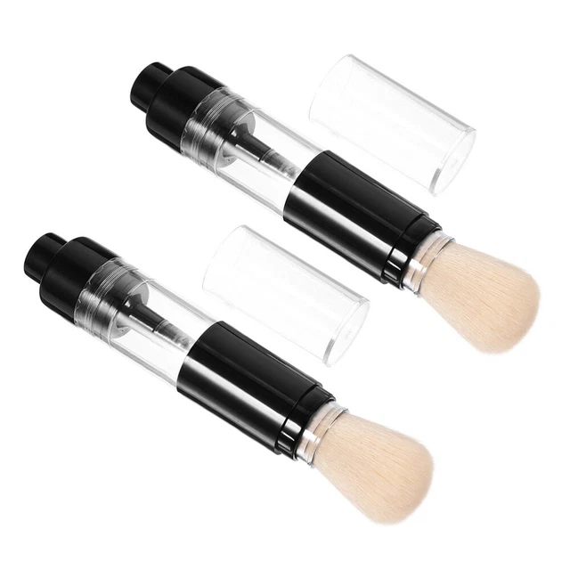 Einziehbarer Puderpinsel Lila - Kabuki Pinsel Für Foundation & Mineralkosmetik