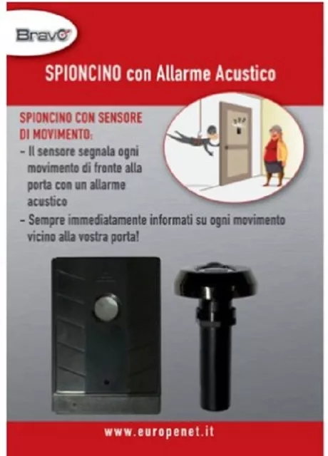 Spioncino Con Allarme 'Bravo'