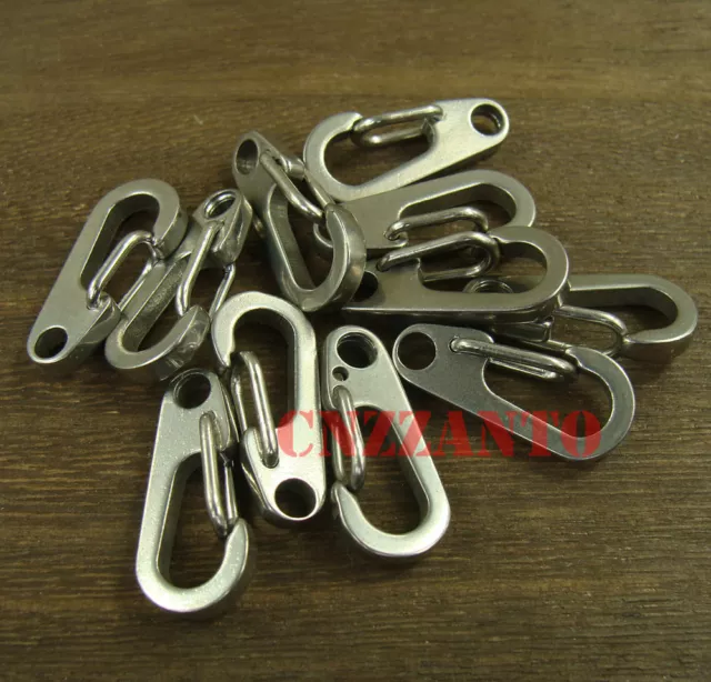 5pcs pack 1" Stainless steel Quick link Carabiner Spring Snap Hook Clip 26mm