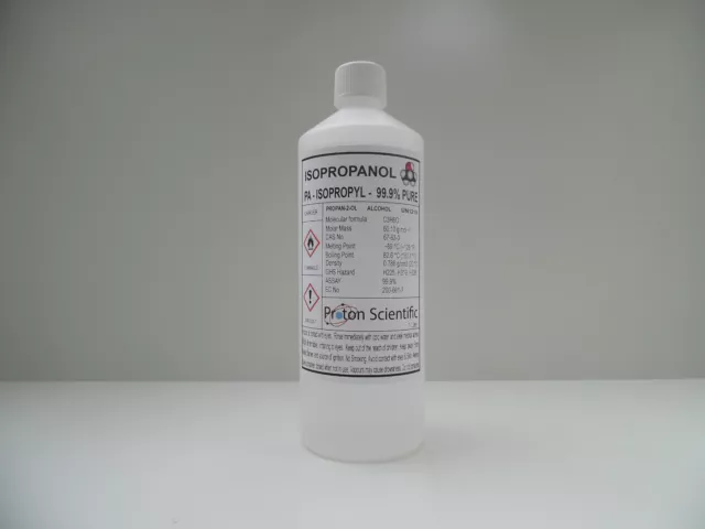 Isopropanol 1 Litre IPA Isopropyl Alcohol 99.9% Pure ACS/LAB Grade 1000 ml