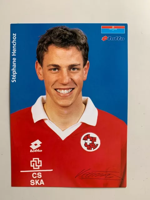 Carte Joueur - Equipe Nationale Suisse Saison 96 - Stephane Henchoz