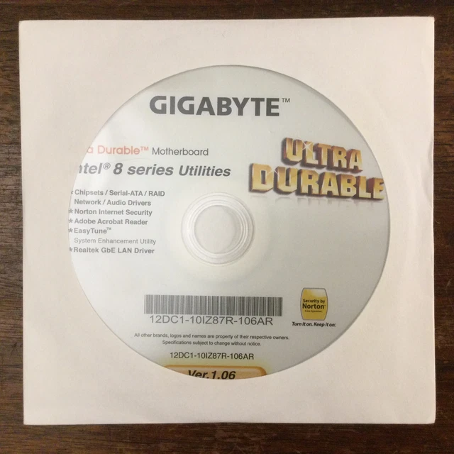 GIGABYTE ULTRA DURABLE Motherboard Intel 8 Series Utilities Driver CD
