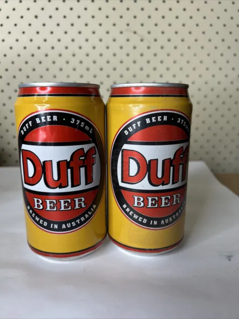 Orignal Duff beer Cans Empty Collector Simpsons