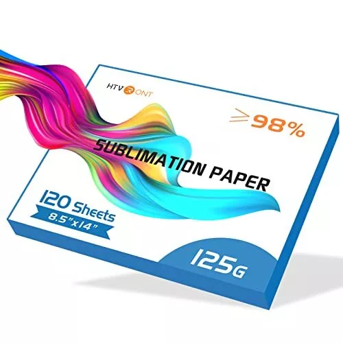 HTVRONT Sublimation Paper 8.5x14 Inch - 120 Sheets Easy to Transfer Sublimati...