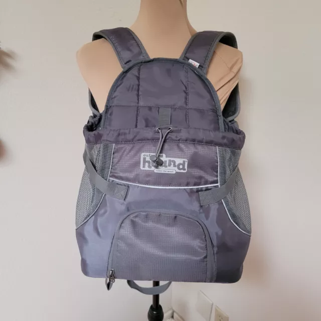 OUTWARD HOUND DARK GRAY DOG CARRIER BACKPACK Sz S