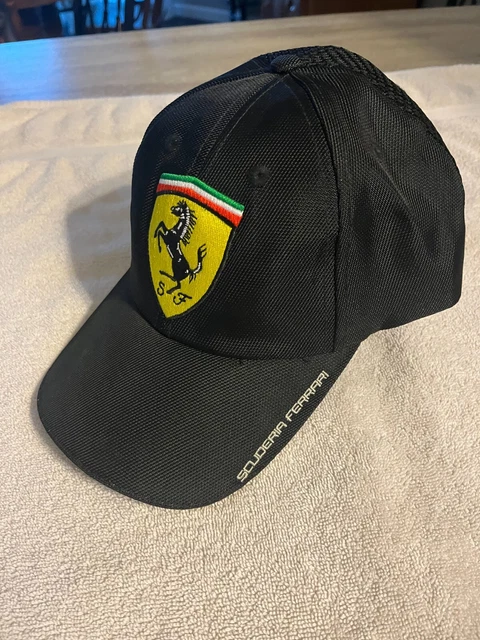 Ferrari Scuderia Race Formula F1 Baseball Black Cap Hat Adult Adjustable
