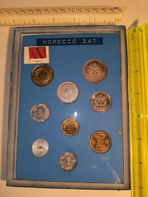Morocco 9 Coin Set Some Silver
