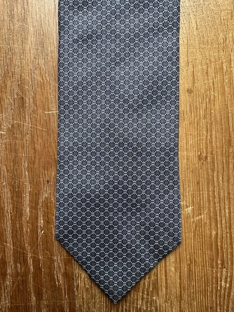 Cravate Homme Thomas Nash 100% Soie - Motif Violet, Noir Et Blanc, Occasion (prix D'origine £7.49)