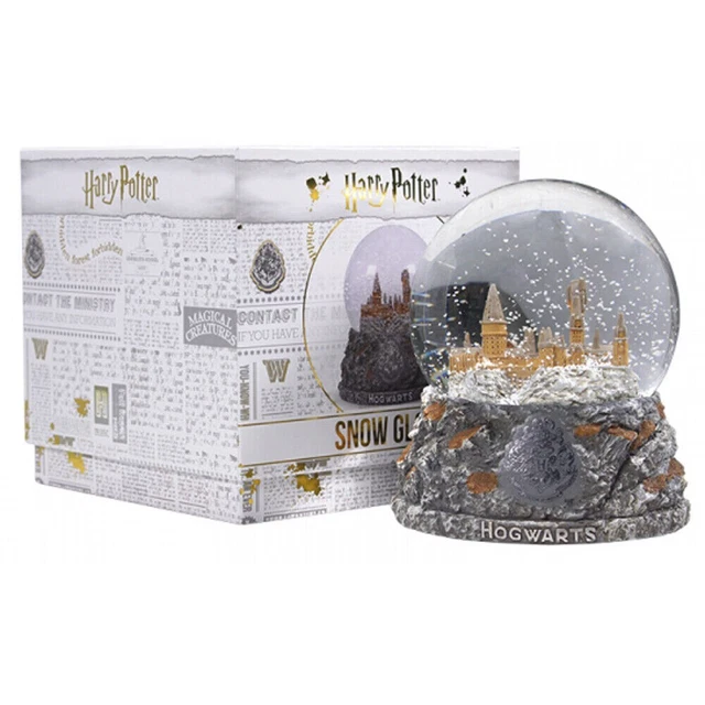 Harry Potter Globo de Nieve Castillo Hogwarts Vidrio Festivo Poliresina con Caja de Regalo