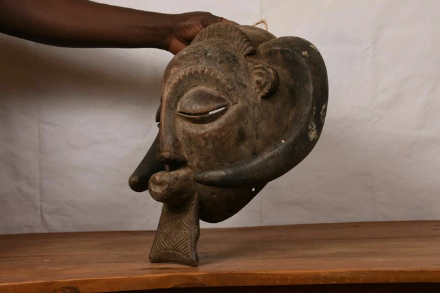African tribal art, fantastic Luba Helmet from DRC,region du Shaba. 9