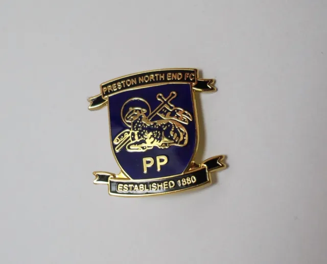 Preston North End Fc -  Enamel Crest Badge.