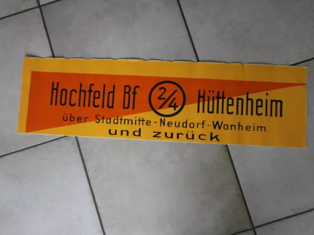 Sehr großer alter Aufkleber aus einer Sammlung - "Für Straßenbahnhaltestelle??"