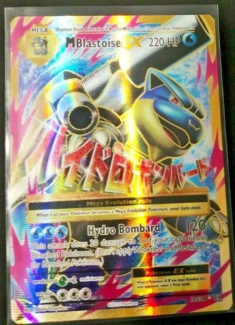M Blastoise EX - 102/108 (XY Evolutions) Full Art Ultra Rare