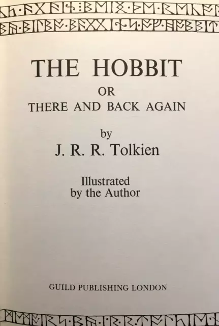 The Hobbit : 50th Anniversary Edition by JRR Tolkien (Hardback, 1987) 2