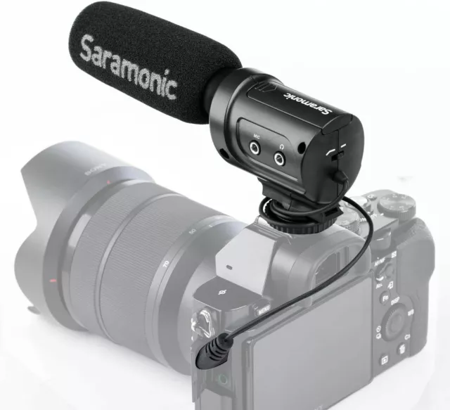 Saramonic SR-M3 Lightweight Directional Condenser Microphone For DSLR Cameras.