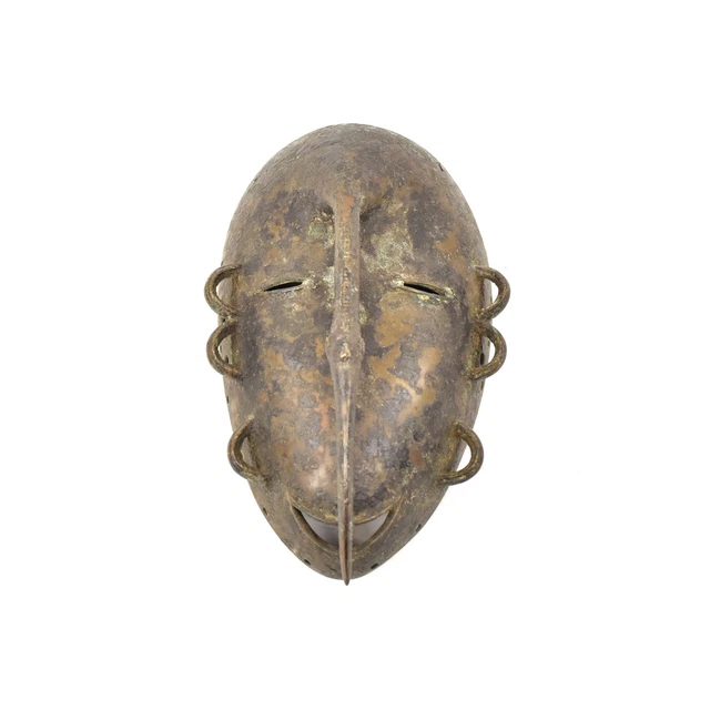 Djimini Ligbi Metal Mask Ivory Coast
