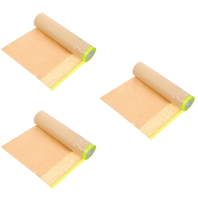 3 rotoli nastro di copertura dispenser nastro adesivo carta di copertura spray vernice auto colore spray