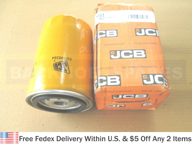 JCB PARTES - Genuino JCB Filtro de Aceite (Parte N º . 02/100284 02 ...