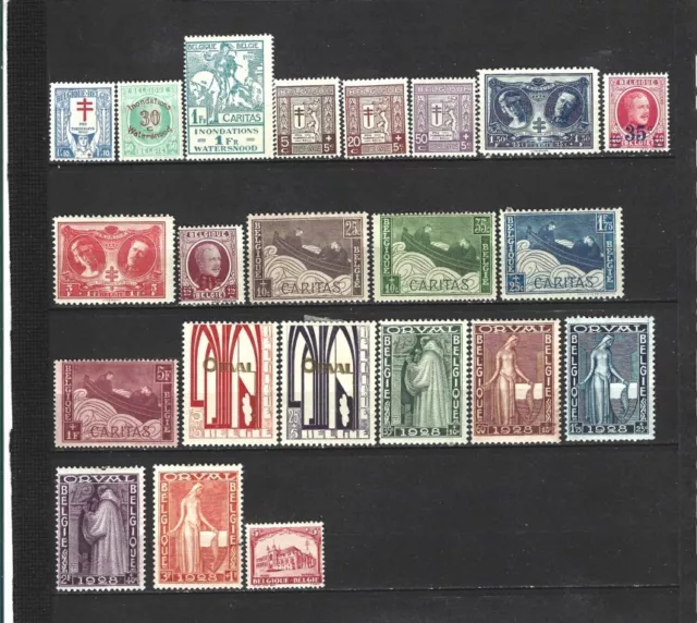 2774- BELGIQUE  ANNEES 1925 A 19294  MH*  cote : 83.90 €