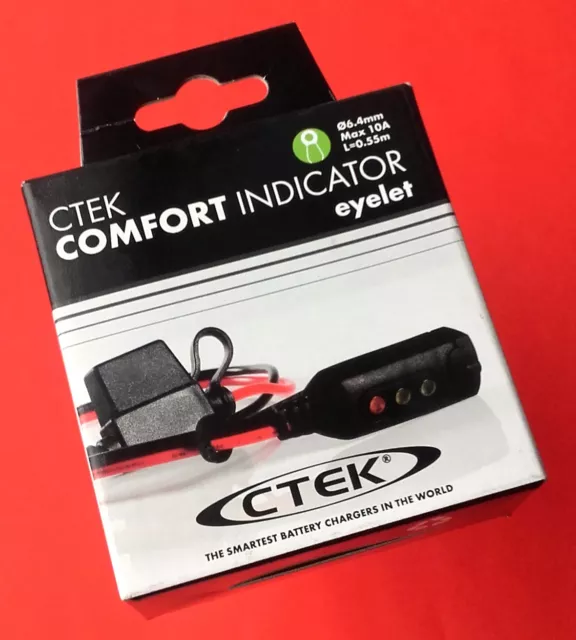 CTEK 56629 Comfort Indicator Eyelet M6 Diameter 6.4mm Lenght 55cm Charger Cable