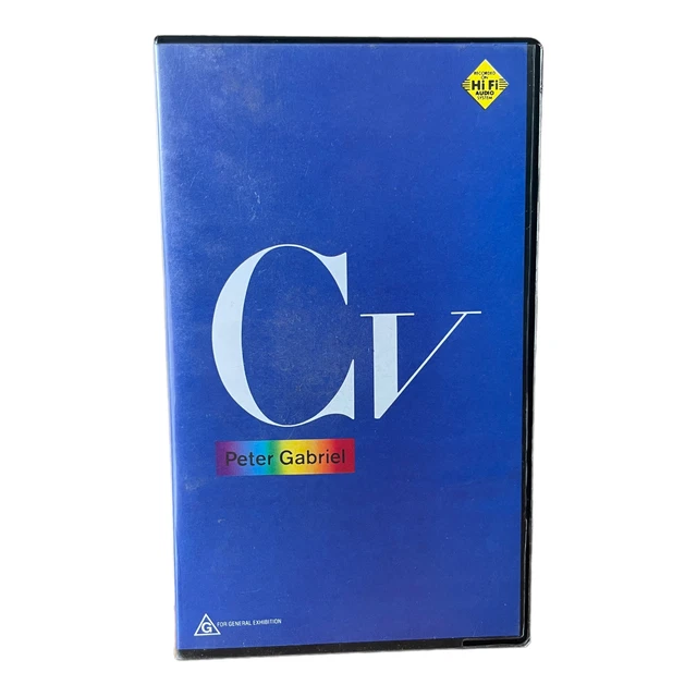 Peter Gabriel: CV VHS - GC/Music Videos/Concert/Small Box/HIFI/Rare 🐙