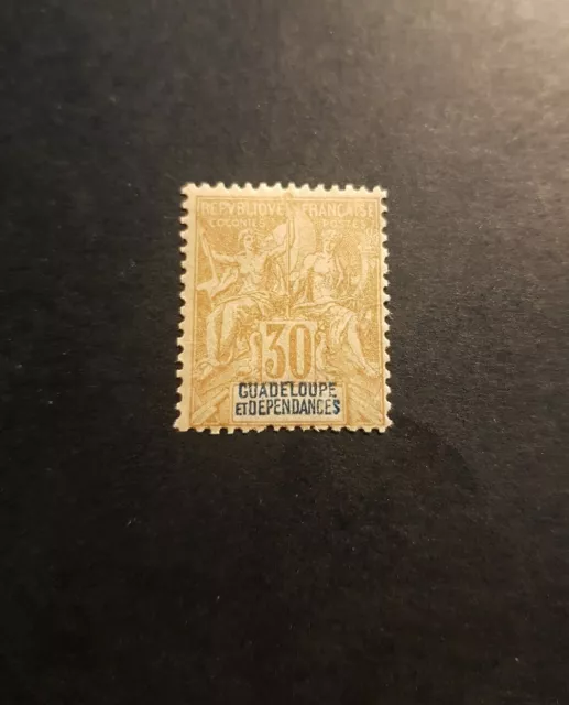 Timbre France Colonie Guadeloupe N°35 Neuf * Mh 1892