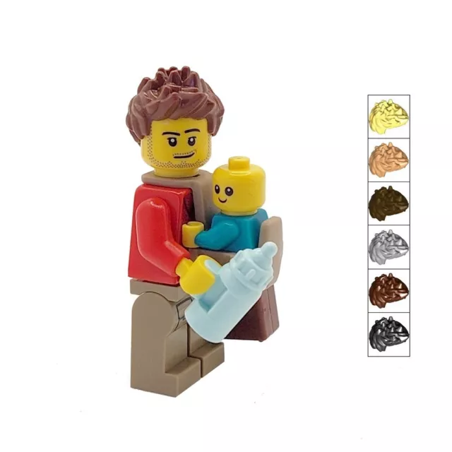 Lego Baby Minifigures Child Carrier Infant Minifigure Bottle Mom Dad  Toddler