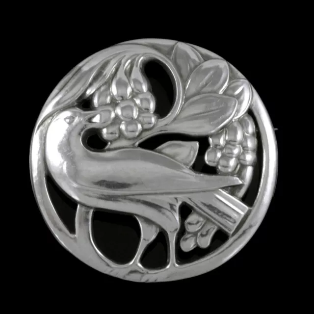 Georg Jensen. Large Sterling Silver Brooch #53.