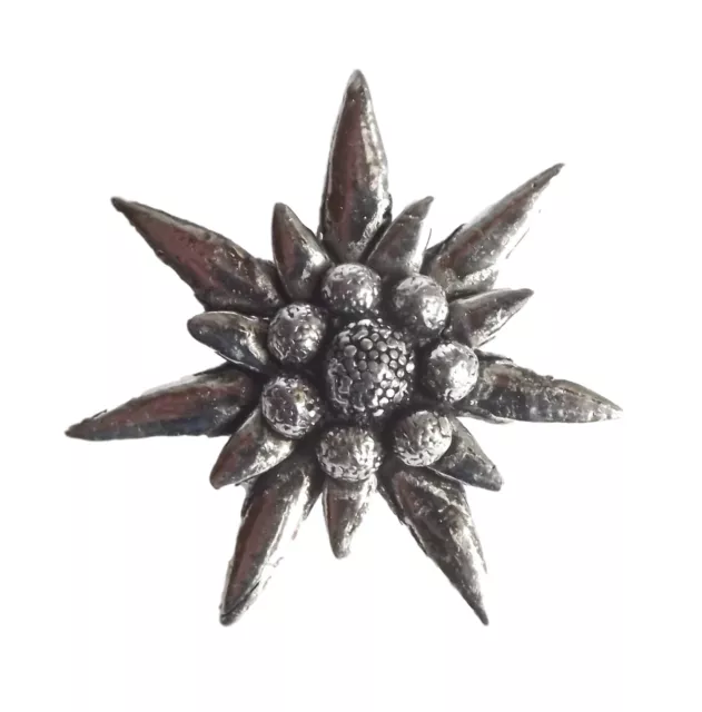 Grande Edelweiss Flora Peltre Hecho a Mano en Ru Pin de Solapa