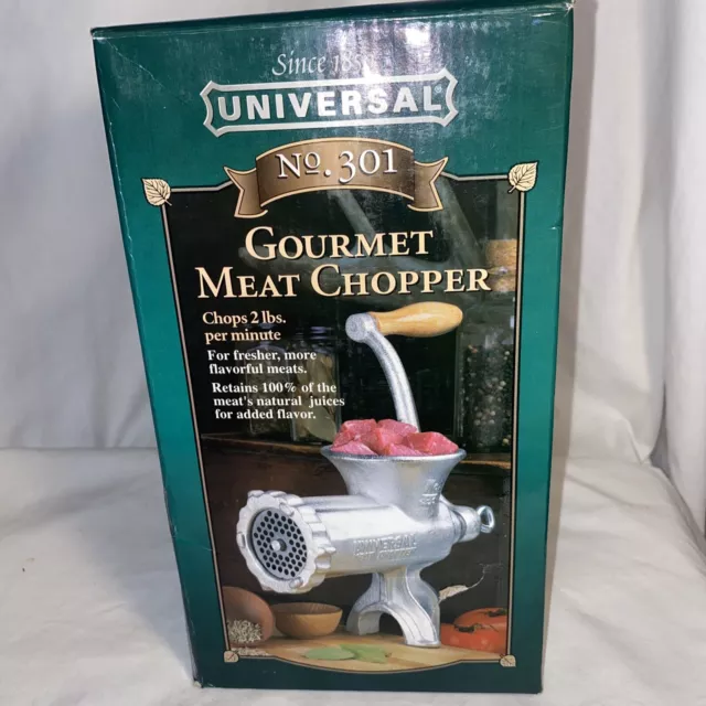 Vintage Universal Star No.301 Gourmet Meat Chopper Grinder New Complete  Open Box