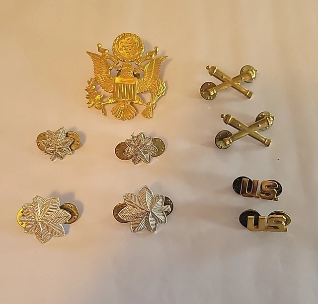 VINTAGE VIETNAM WAR Army Lieutenant Colonel Insignia Pins Plus More $35 ...