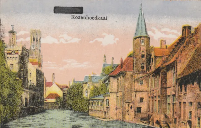 BRÜGE, DER ROSENKRANZKAI, Belgien - Vintage POSTKARTE