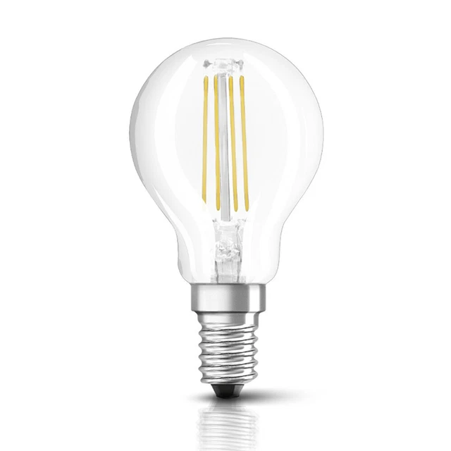 Bellalux LED Filament Leuchtmittel Tropfen 4W = 40W E14 klar 827 warmweiß 2700K