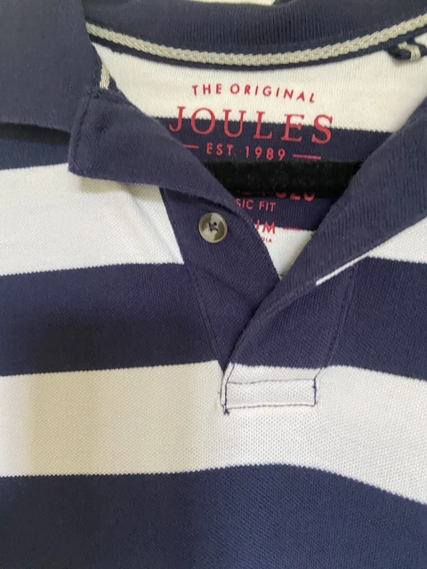Polo a righe Joules Classic Fit da uomo taglia media ottime condizioni
