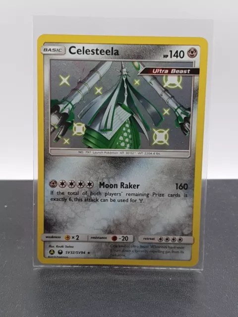 Pokemon Hidden Fates Shiny Rare Celesteela SV32 