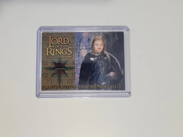 The Lord of The Rings Fellowship Sean Bean Boromir's Cloak Costume Card Relic