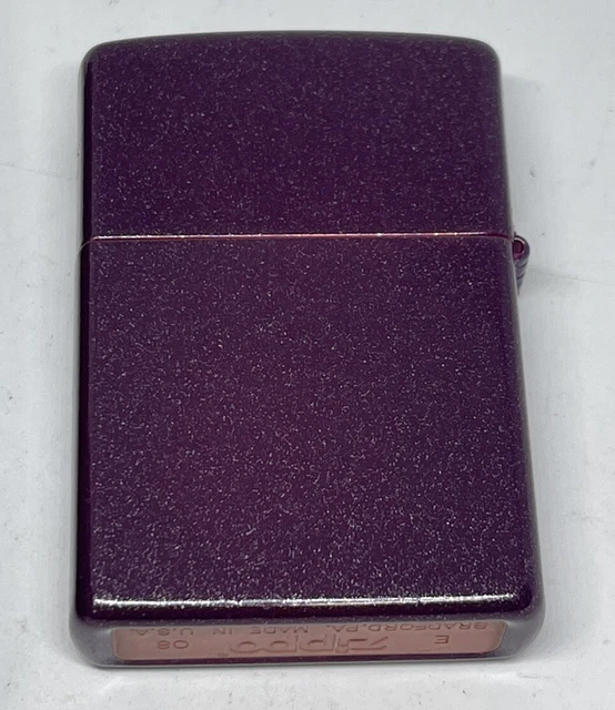Zippo 2008 Harley Davidson Eagle  Purple Shimmer Lighter Unfired In Box V841 2