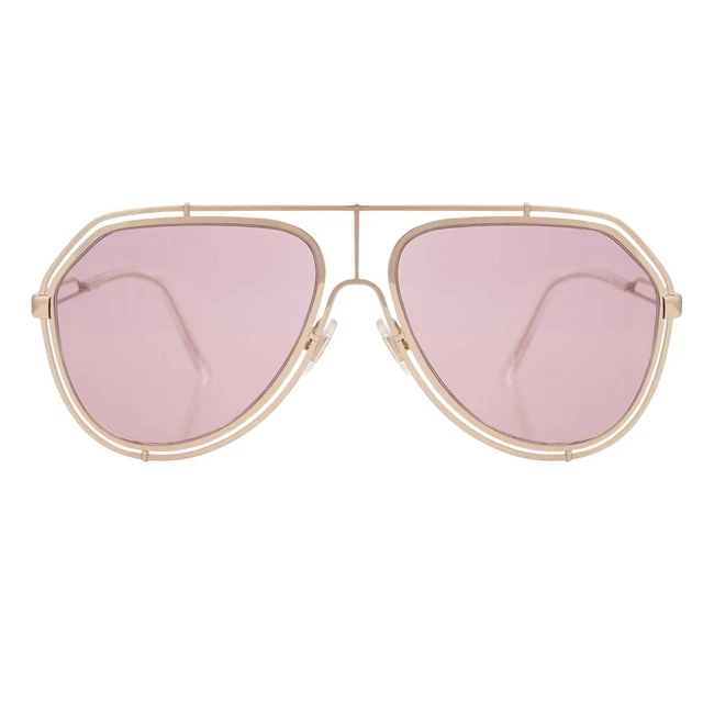 DOLCE & GABBANA Aviator Pilot DG 2176 Sonnenbrille mit Box Gold Pink 12679