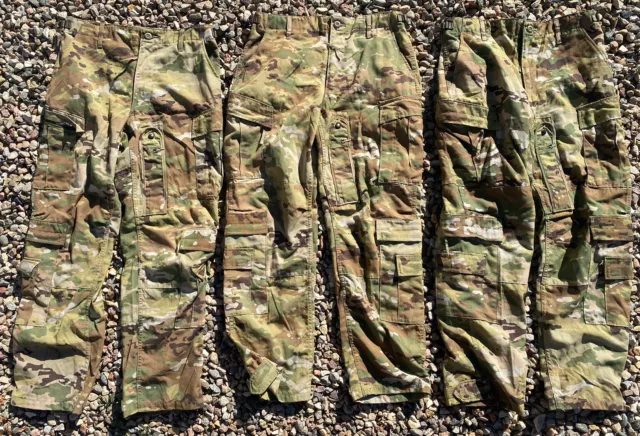 Lot Of 3 USGI Aircrew Combat Pants OCP US Army FR Trousers Scorpion MEDIUM SHORT