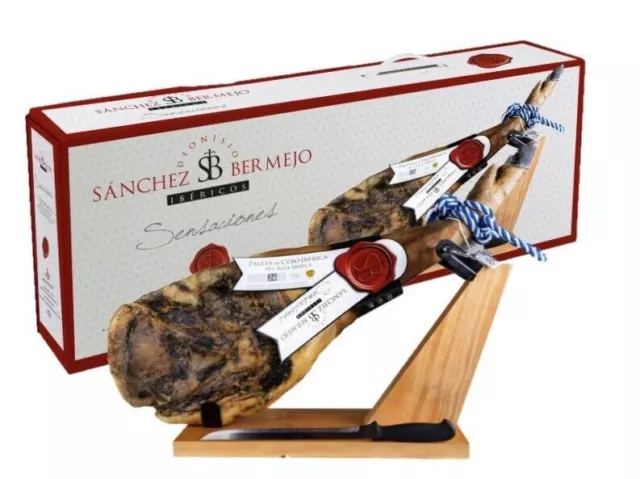 Iberico Vorderschinken 5-5,5kg Geheilt +24Monate + Schinkenhalter+Schinkenmesser