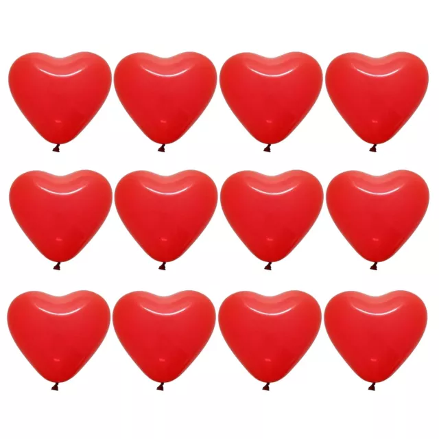 San Valentín Decoración Corazón Globos Rojo Paquete De 12