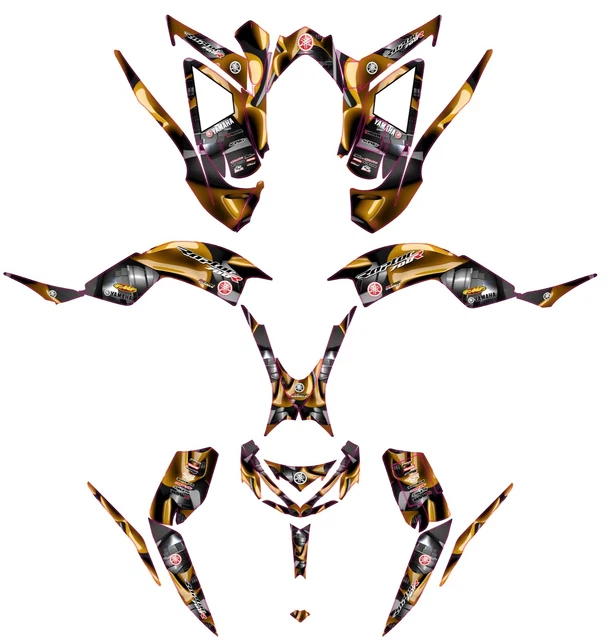 Fits YAMAHA 2013 2014 2015 2016 2017 2018 2019 RAPTOR 700 GRAPHICS KIT DECALs