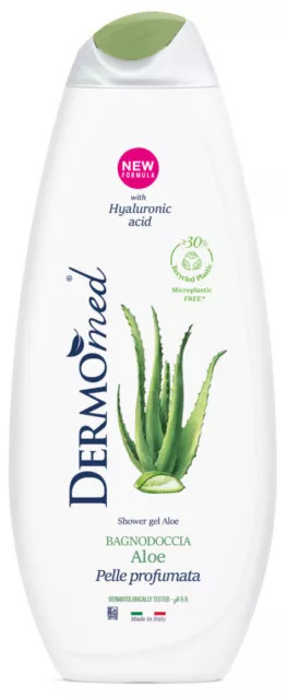 Dermomed Bain 650 Ml. Aloe Véritable Fabriqué en Italie