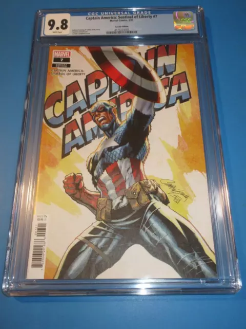 Captain America Sentinel of Liberty #7 J Scott Campbell Variant CGC 9.8 NM/M Gem
