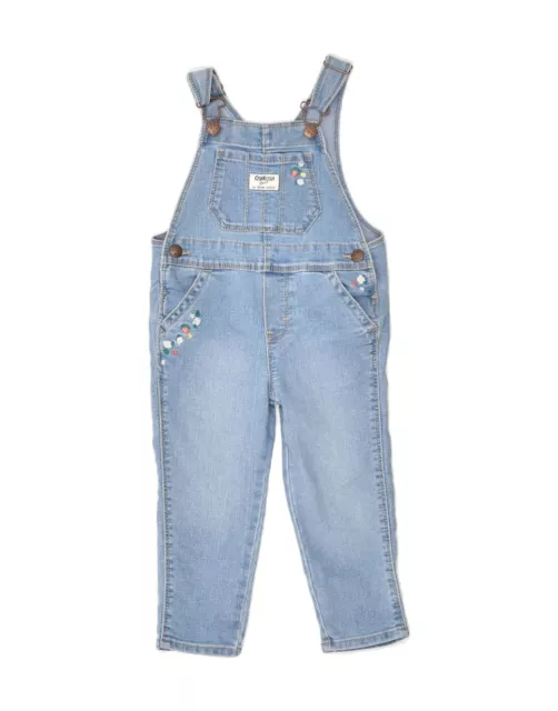 OSH KOSH Baby Girls Dungarees Slim Jeans 18-24 Months W22 L12 Blue Cotton AY03