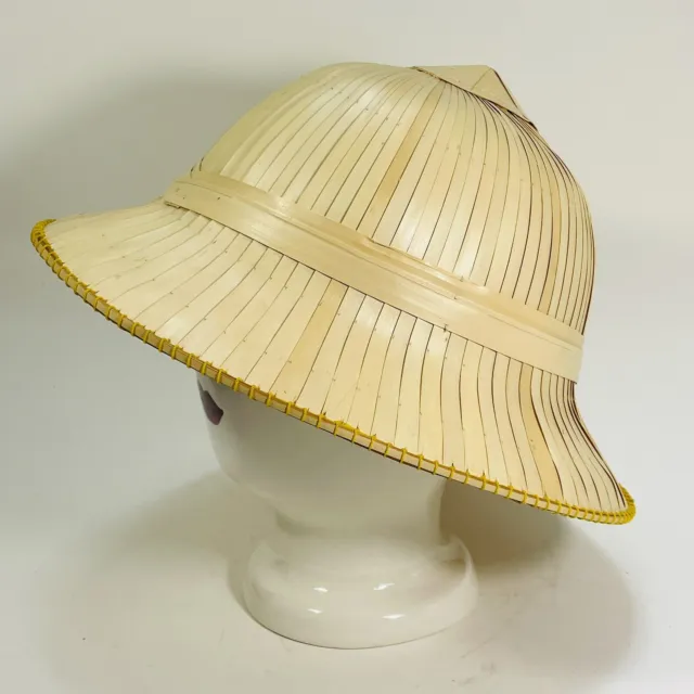 VINTAGE Tan Straw Safari  Asian Hat