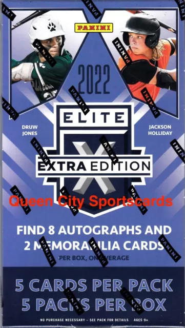 2022 Panini Elite Extra Edition Baseball Factory Sealed Hobby Box