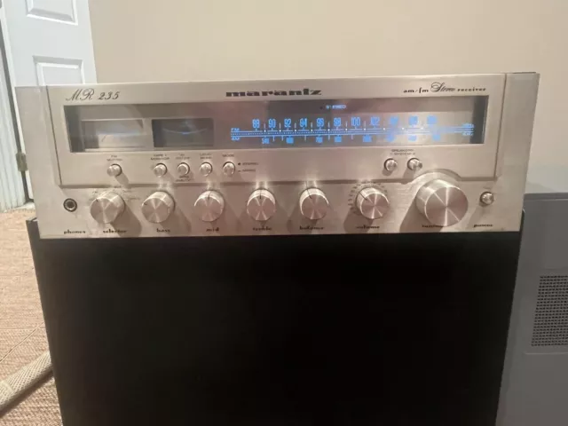 Vintage Marantz Mr 235 Am/Fm Stereo Receiver W/ Mono Control Tested Works!